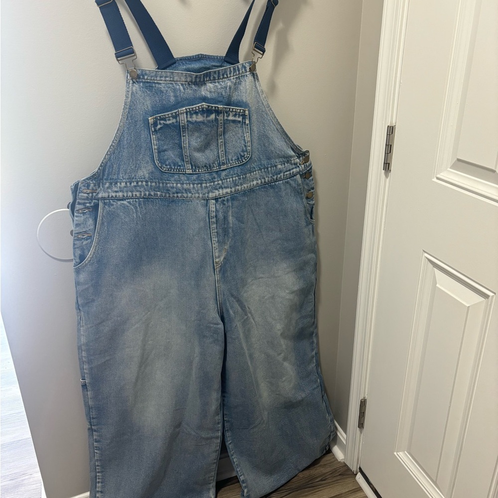 Cider denim overalls